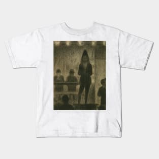 Trombonist (Study for "Circus Side Show") by Georges-Pierre Seurat Kids T-Shirt